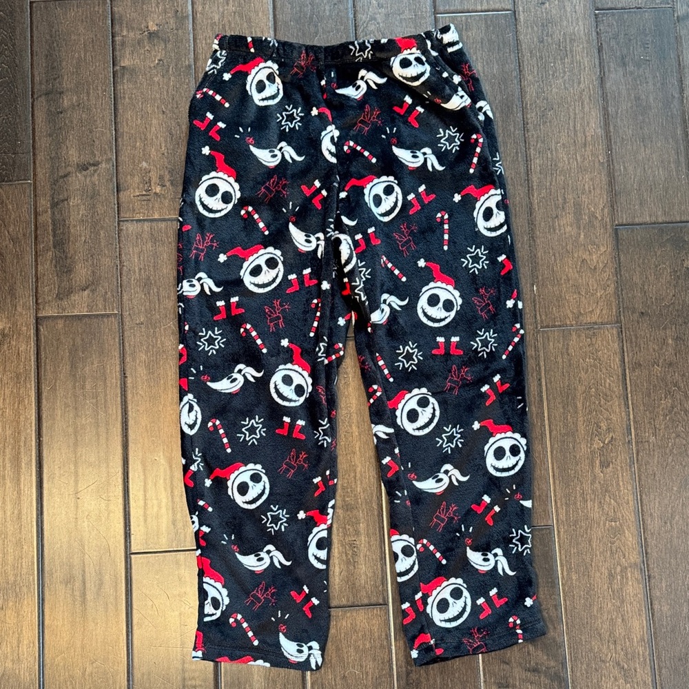 ❤️3/$30 Disney Nightmare Before Christmas Jack Skellington plush pajama pants